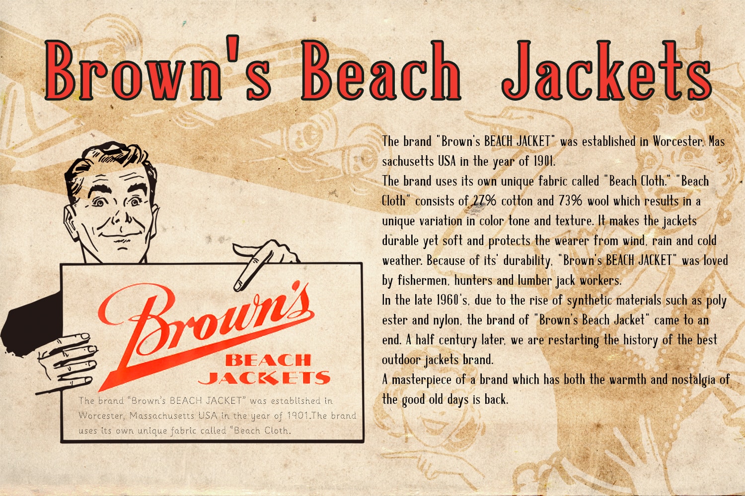 BROWN'S BEACH JACKET - LOSTHILLS